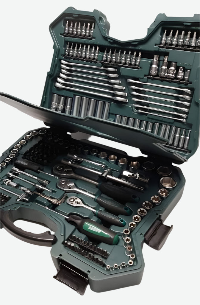 Brüder Mannesmann 215-osaline mutrivõtmete komplekt