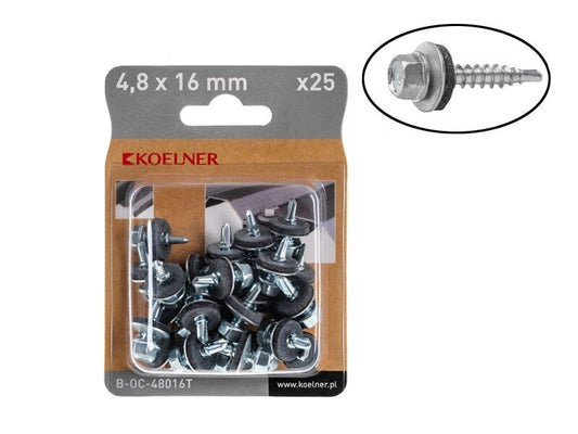 Katusekruvi 4,8x16 mm, 25 tk