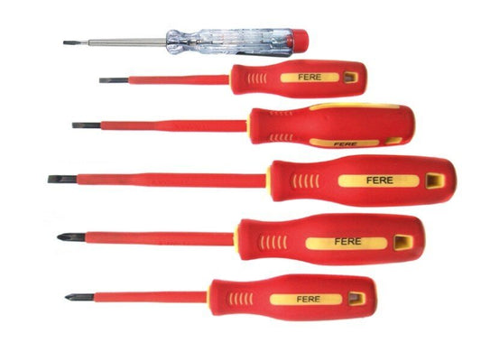 Electrician's screwdrivers, 6 pcs.