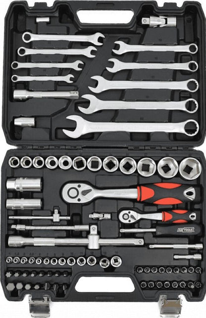 Tööriistakomplekt 1/2″/1/4″ 82 osa, Awtools