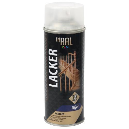 Aerosol varnish INRAL LACKER 400ml, transparent